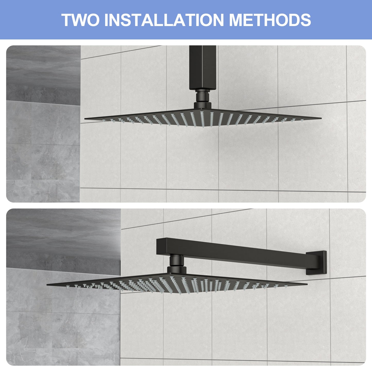 10" Stainless Steel Rainfall Shower Head