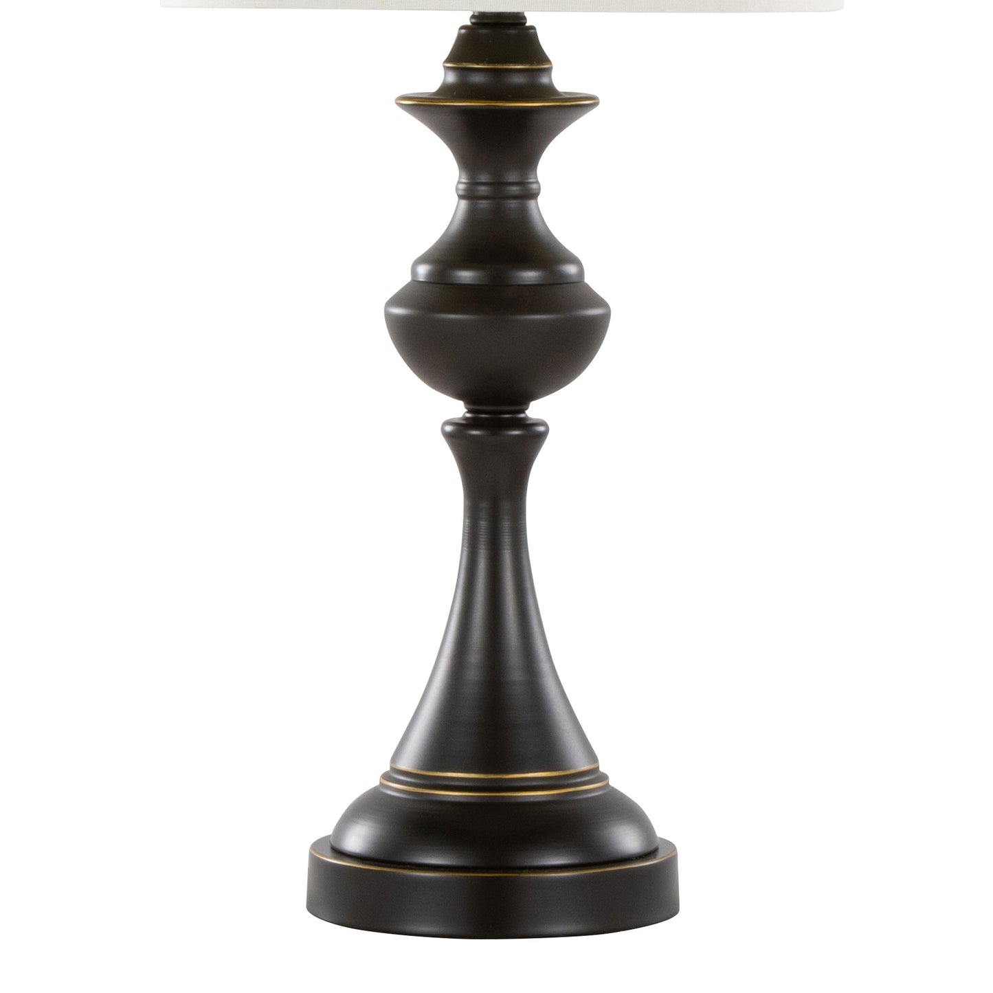 Montgomery 29" Contemporary Metal Table Lamp Set of 2 in Oil Rubbed Bronze