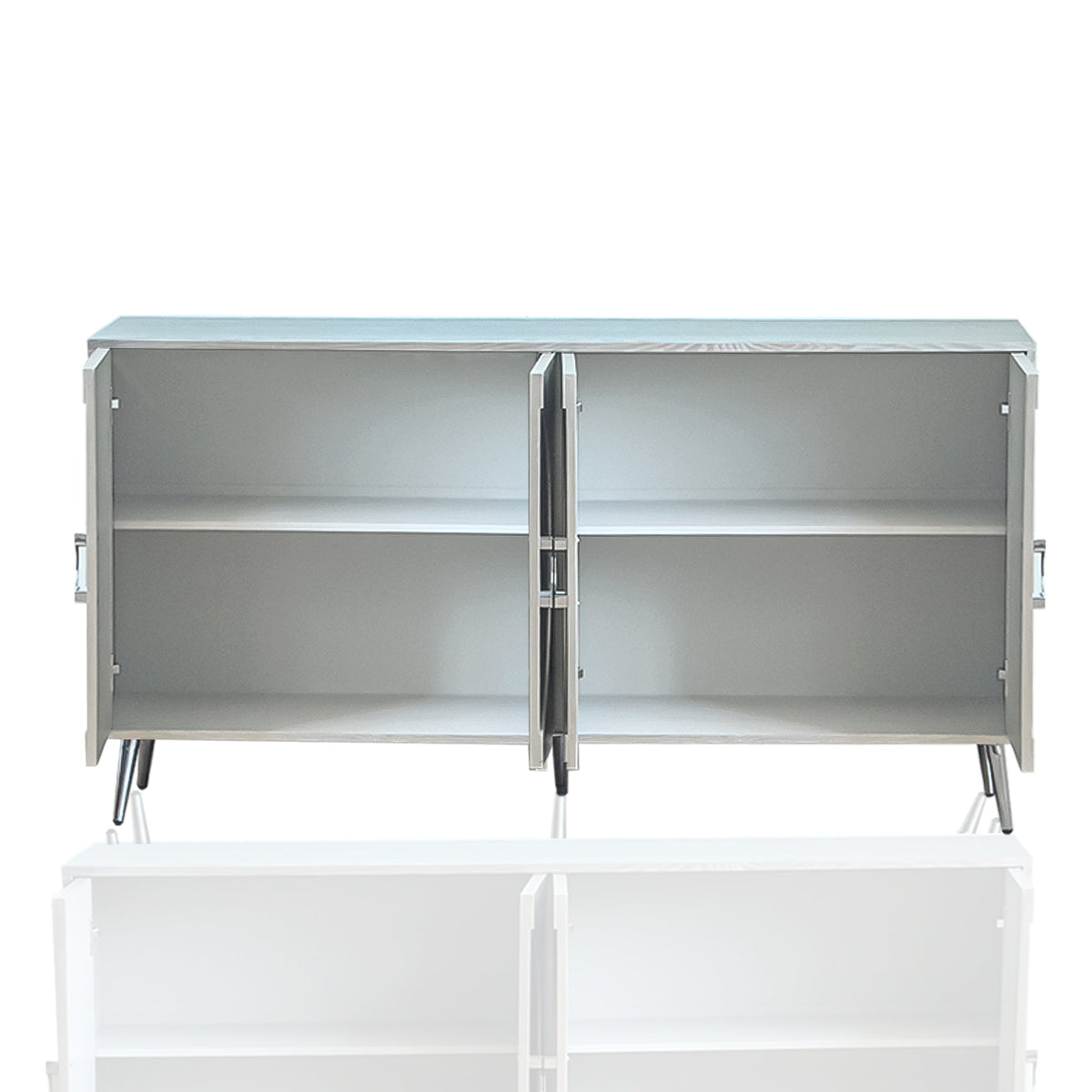 Modern Lacquered 4 Door Wooden Cabinet Sideboard