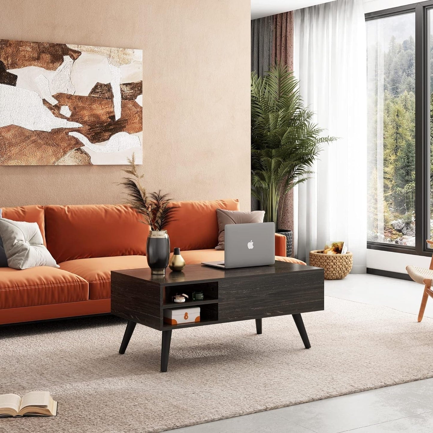 Modern Lift Top Coffee Table with Storage – Smart, Stylish & Space-Saving