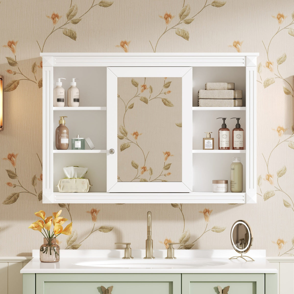 42'' Wall Mounted Bathroom Storage Cabinet