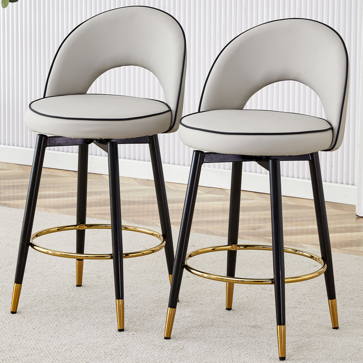 360° Rotatable Bar Chair Set of 2