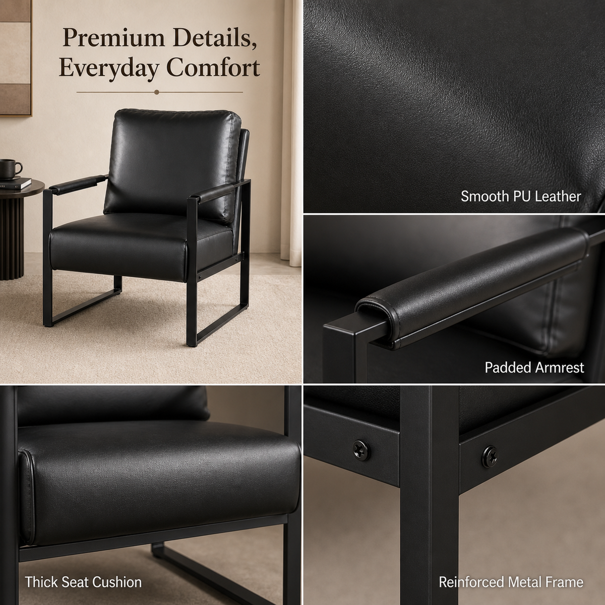 Classic Mid Century Modern Accent Chair