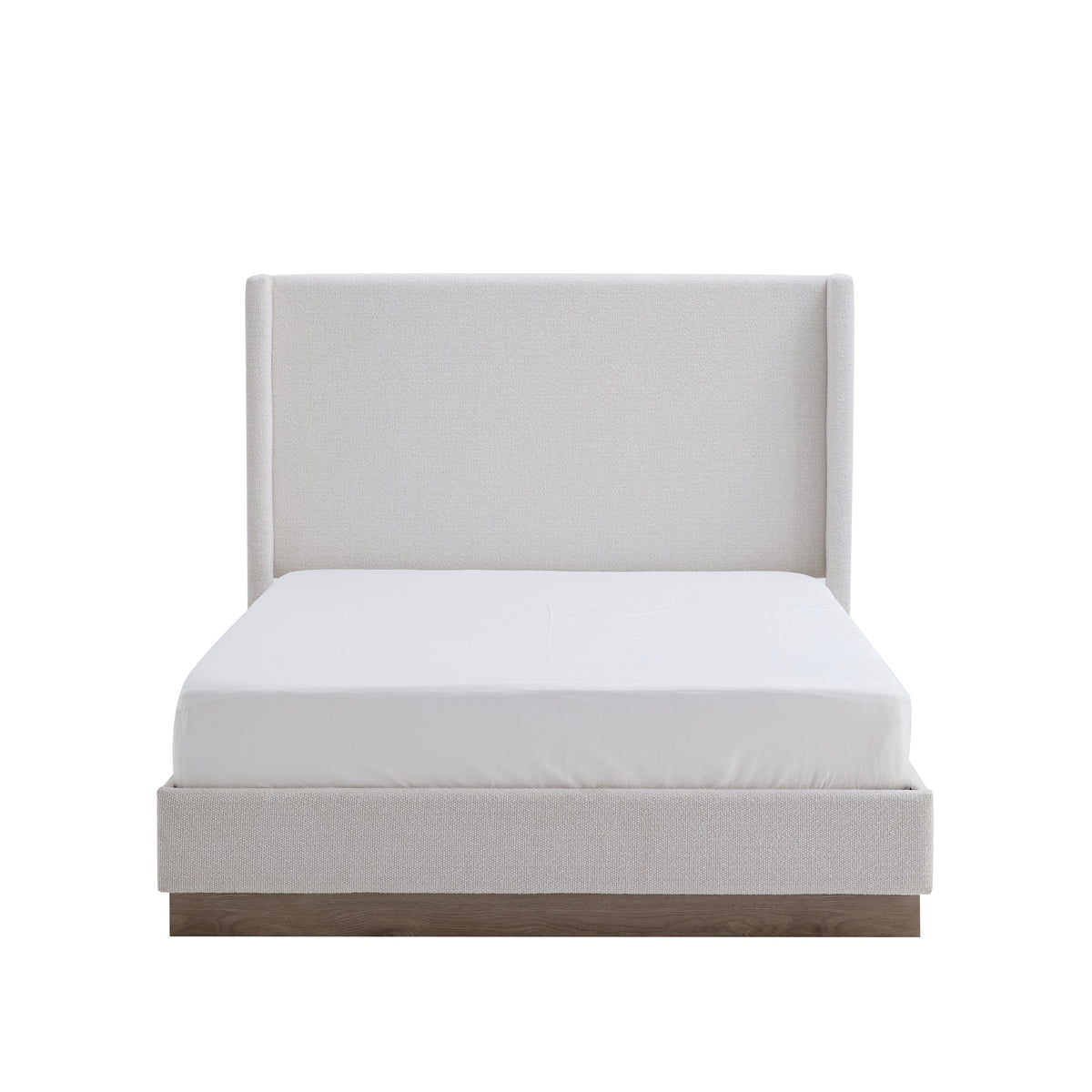 Hale Upholstered Wingback Bed - Queen Size