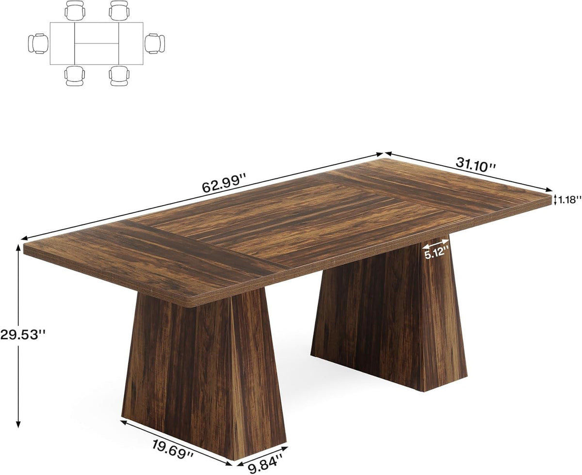 63" Modern Executive Desk