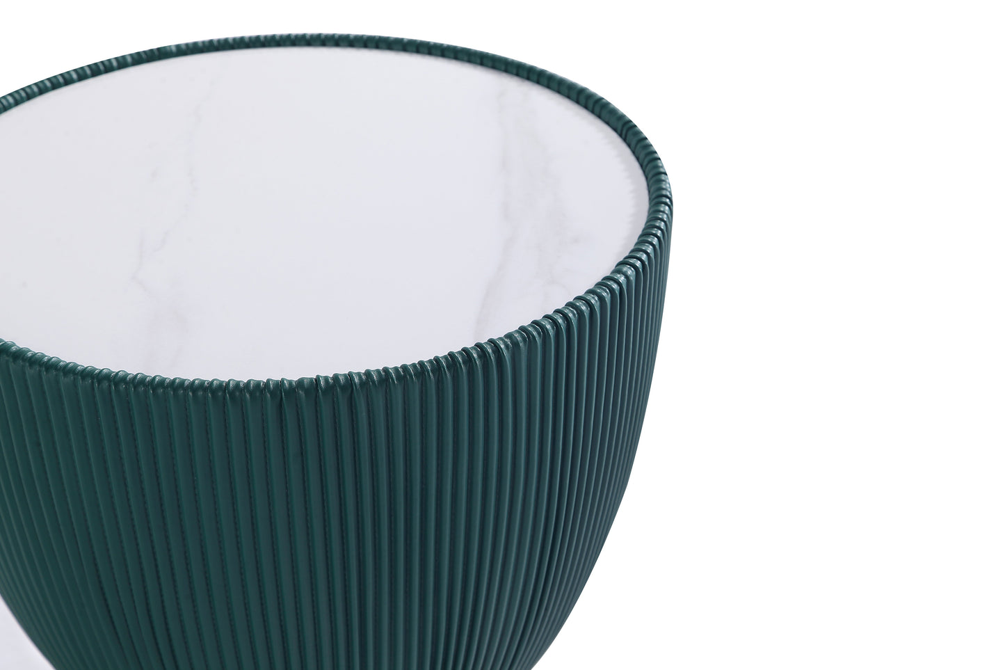 Anderson Sintered Stone Top Upholstered End Table