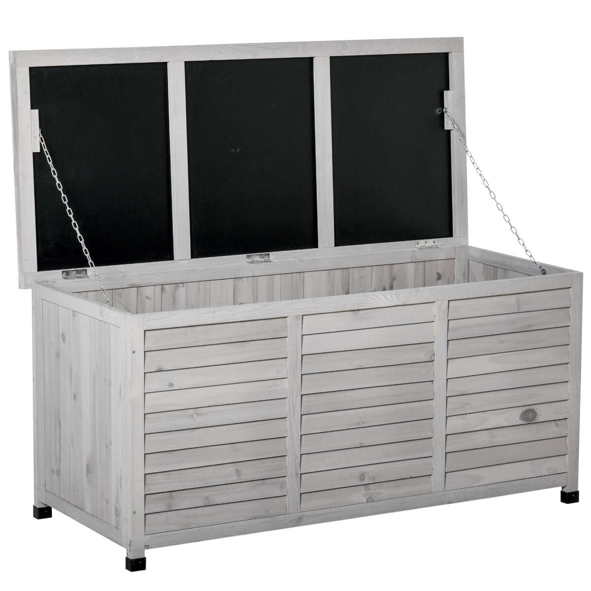 Outsunny 75 Gallon Wooden Deck Box