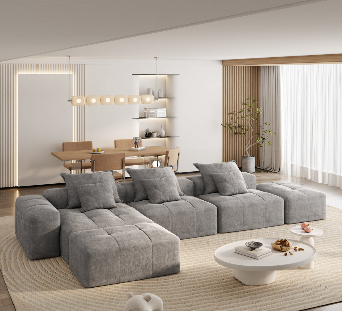 Modern Oversized Modular Sectional Sofa
