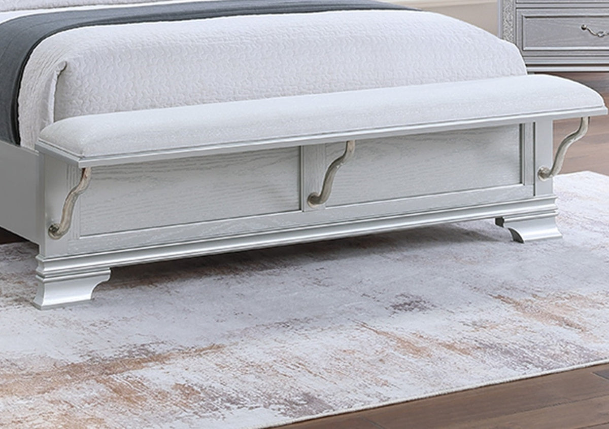 Contemporary Elegant Full Size Bed 3pc Set