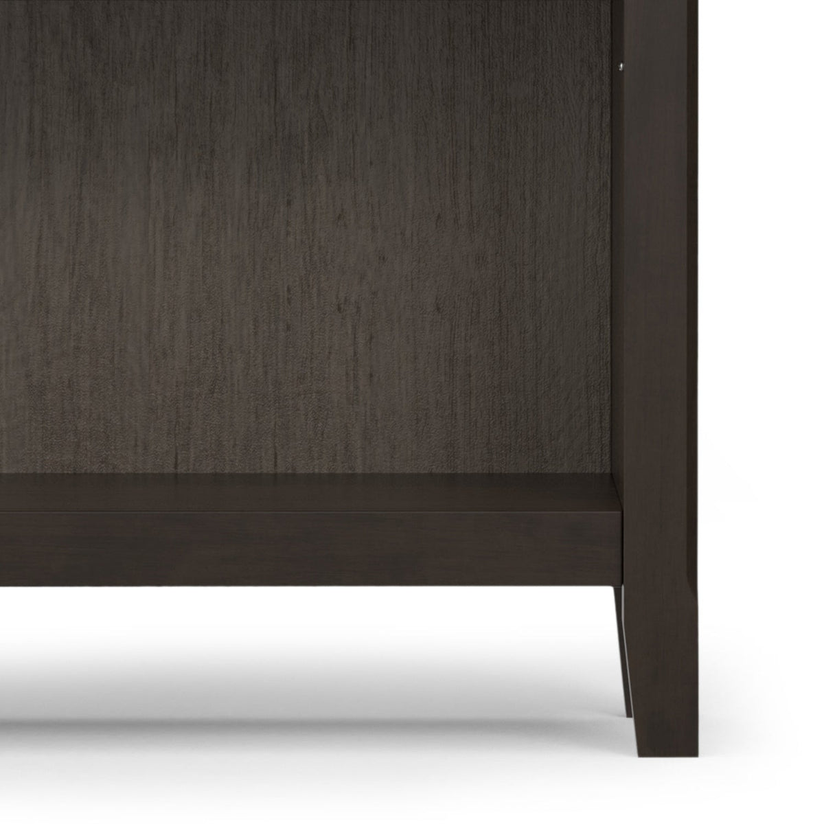 Amherst 36 Inch Solid Wood 5 Shelf Bookcase in Hickory