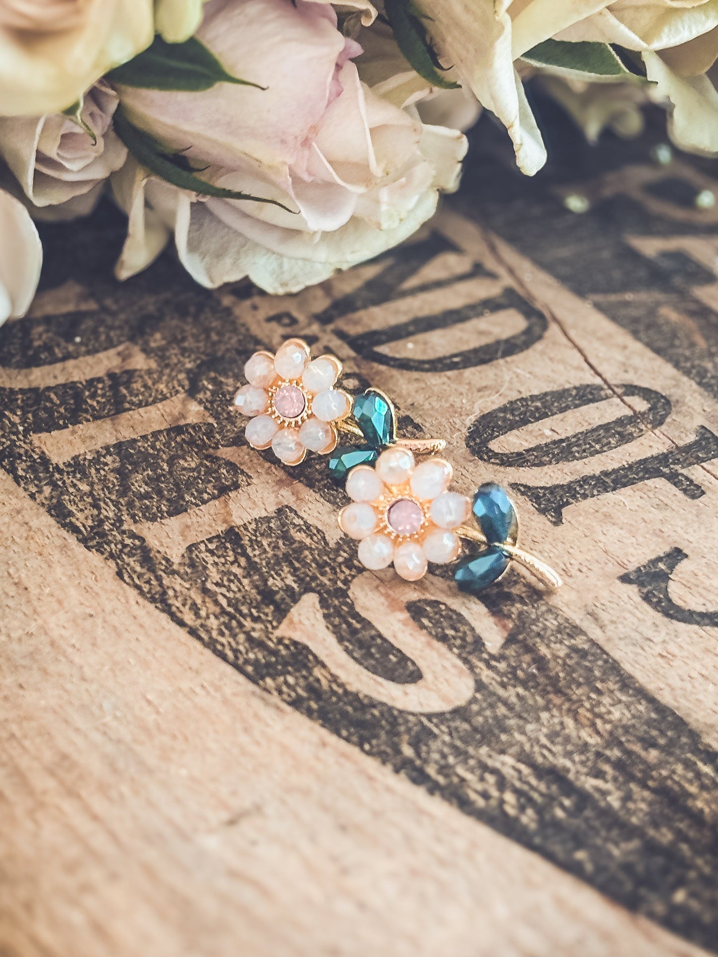 Beautiful Dainty Flower Studs