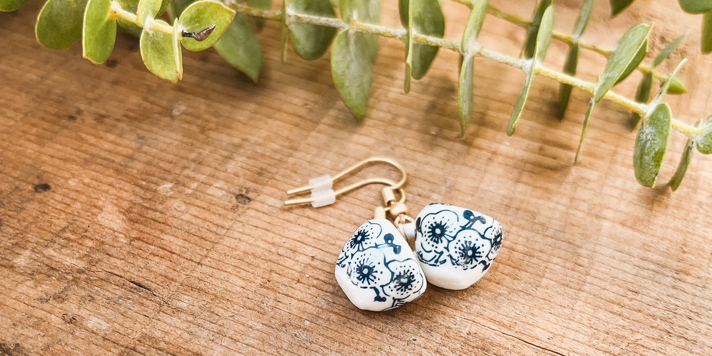 Bluebell Tea Cup Earrings