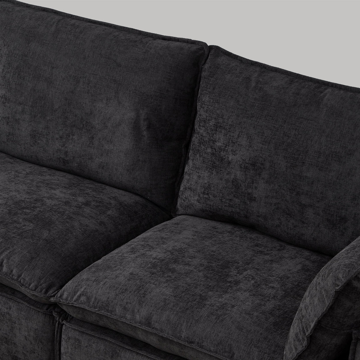 108.5" Modular Sectional L Shape Sofa with Movable Ottoman