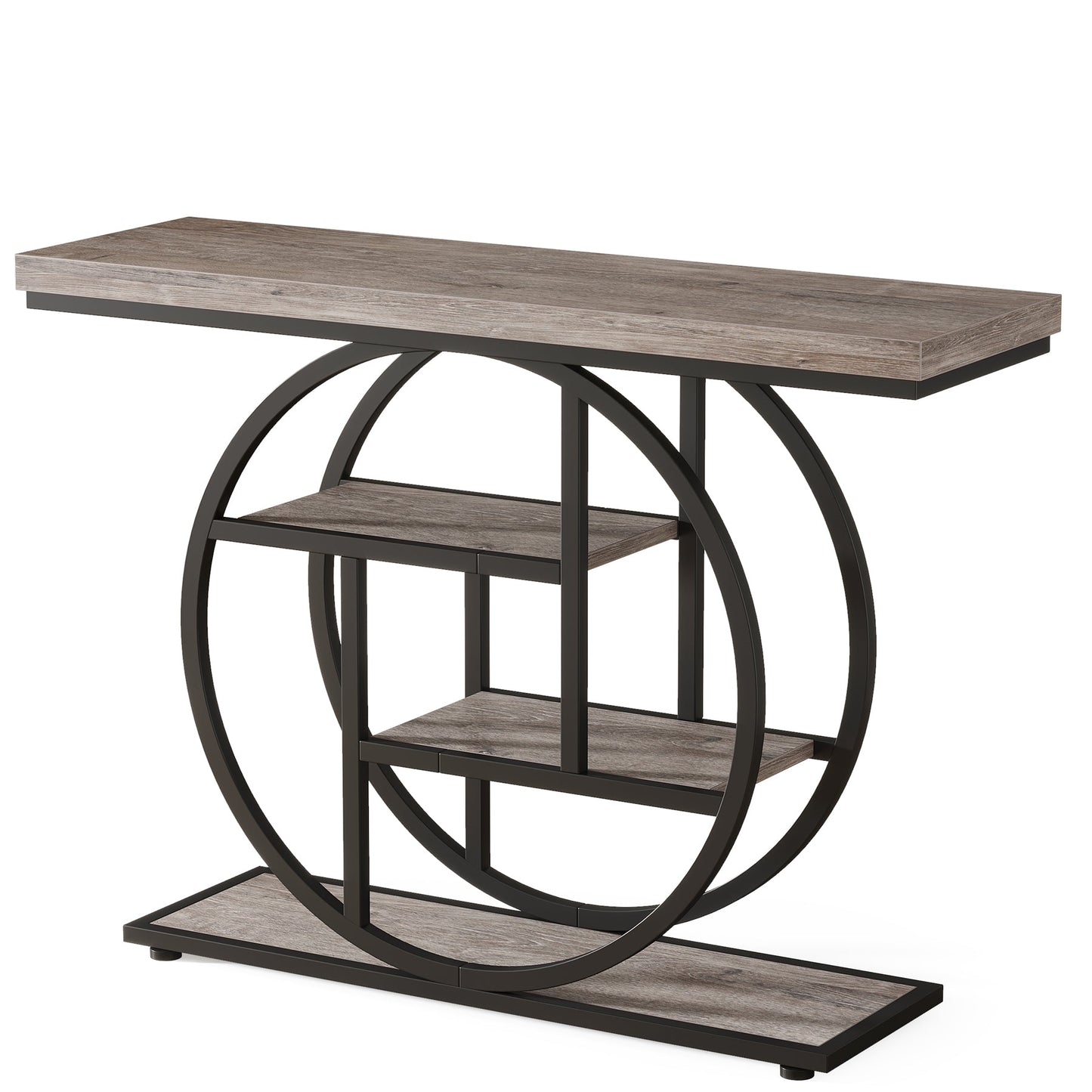 41.3" Industrial Console Table, 4-Tier