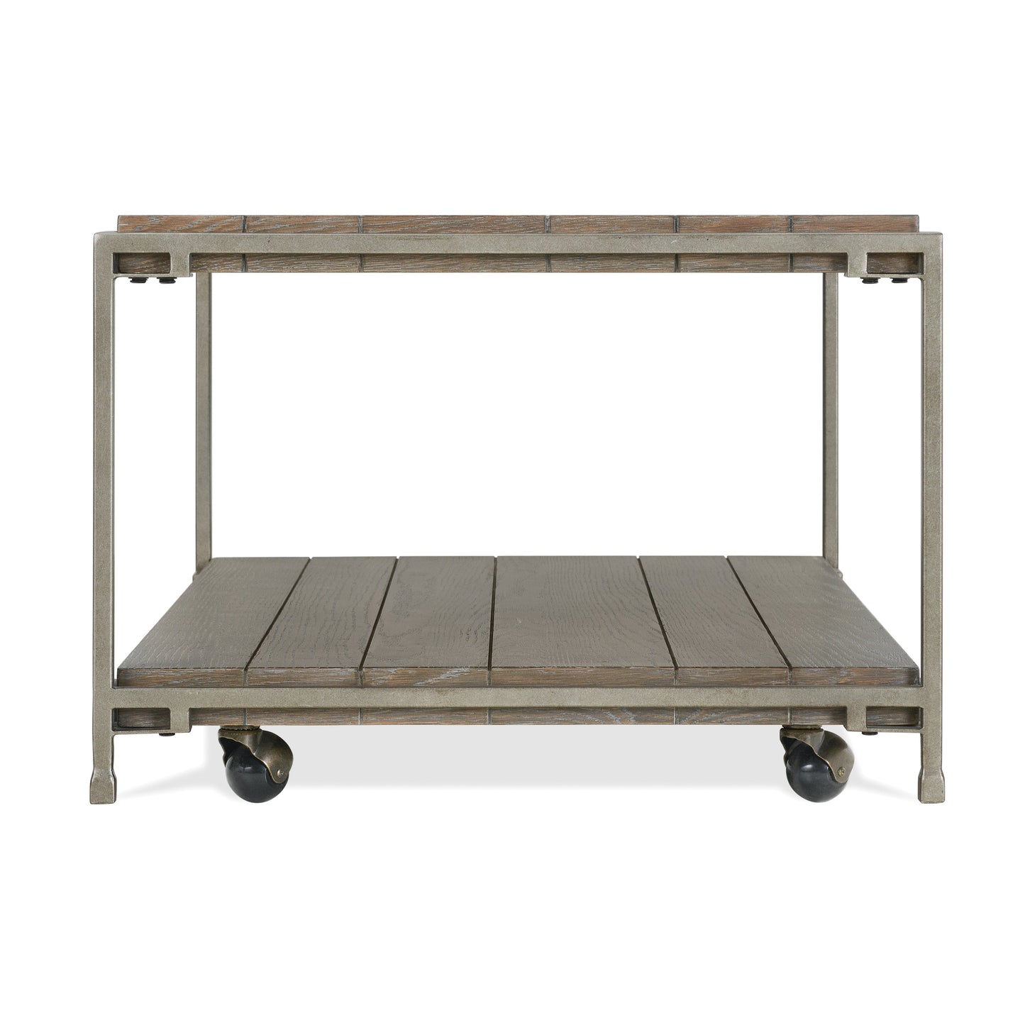 Corbeta 3-Piece Metal Frame Wood Living Room Coffee Table and 2 End Tables Set