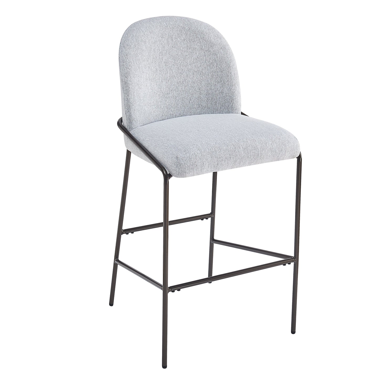 Galen Indoor Metal Upholstered Barstool