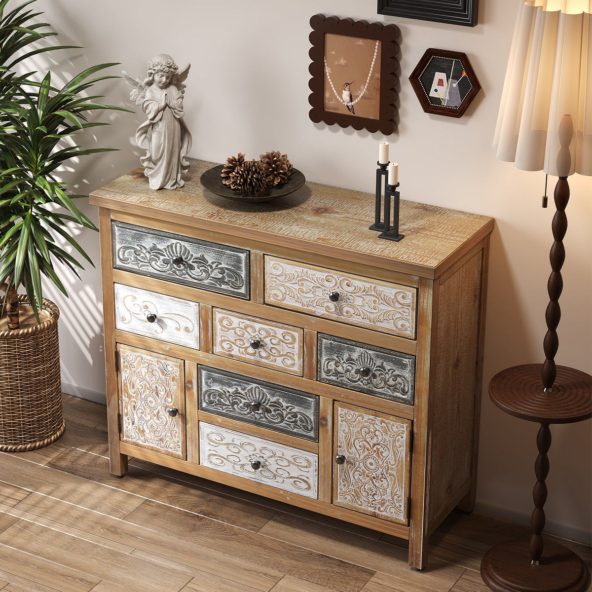 Vintage Wooden Accent Chest