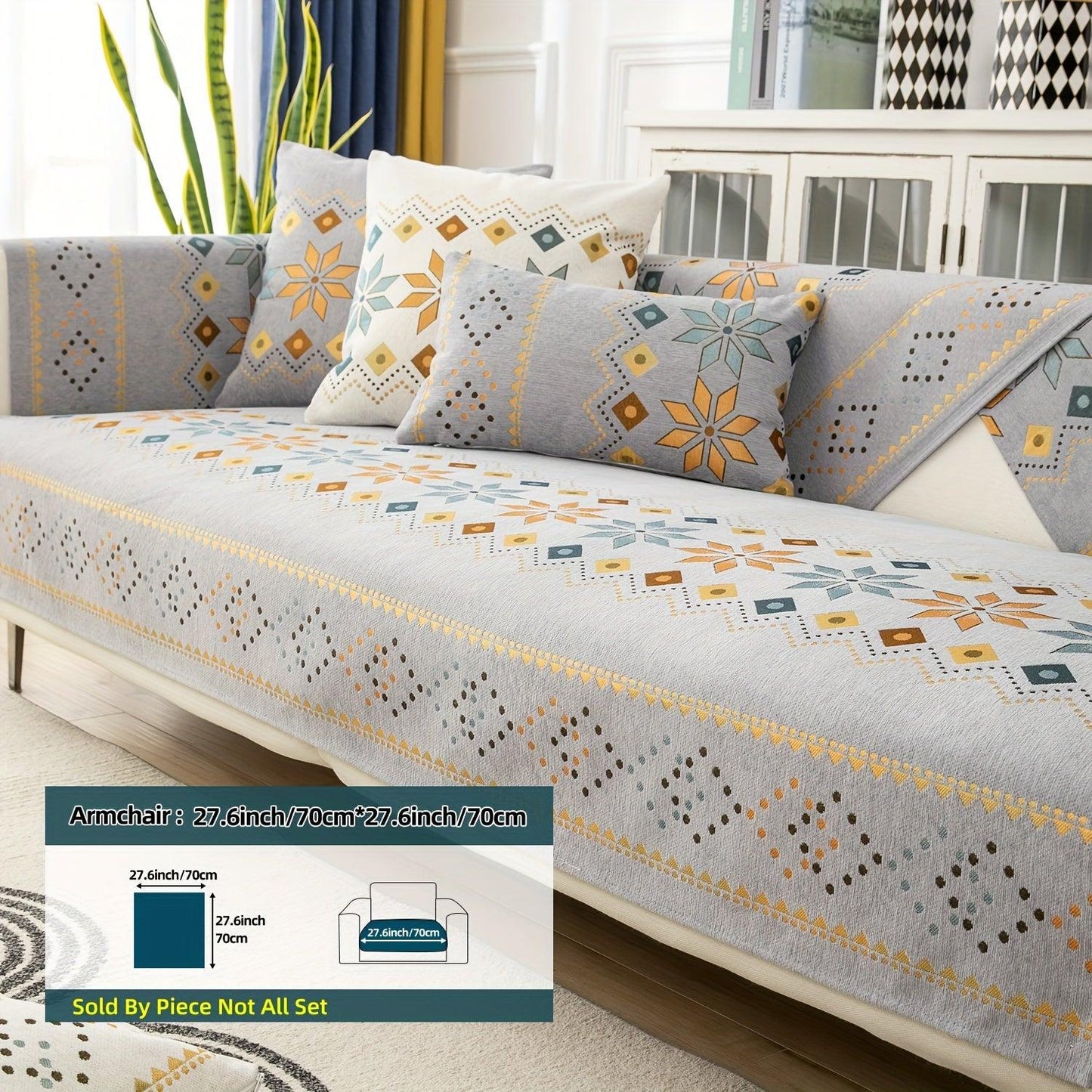 Stylish Bohemian Chenille Slipcovers for Couches