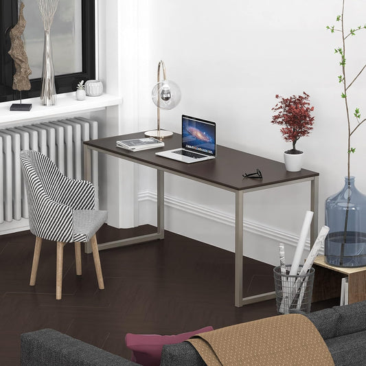 55-Inch Espresso Computer Desk For Office 24-Inch Depth