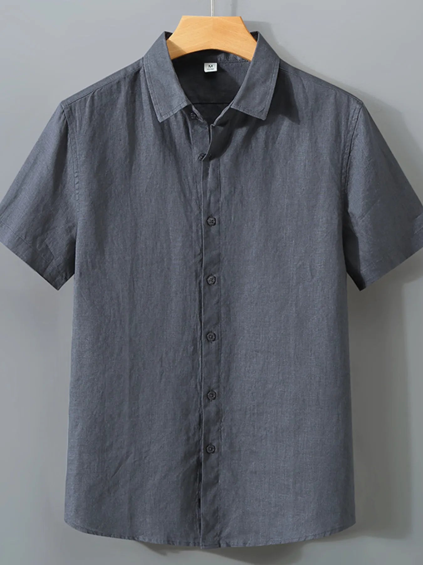 Short Sleeve Button-Up Shirt Plus Size