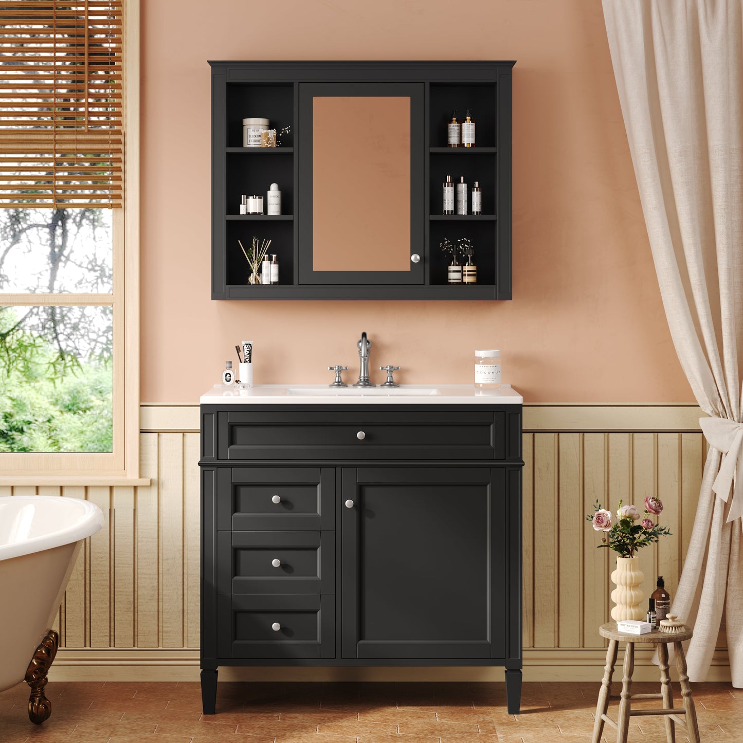 36'' Bathroom Vanity with Medicine Cabinet