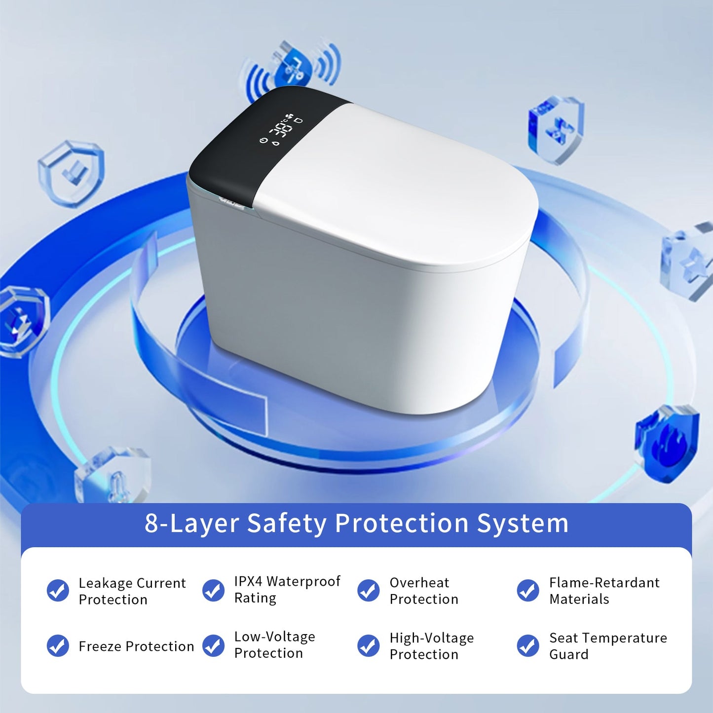 E40 Smart Toilet with Bidet Built In