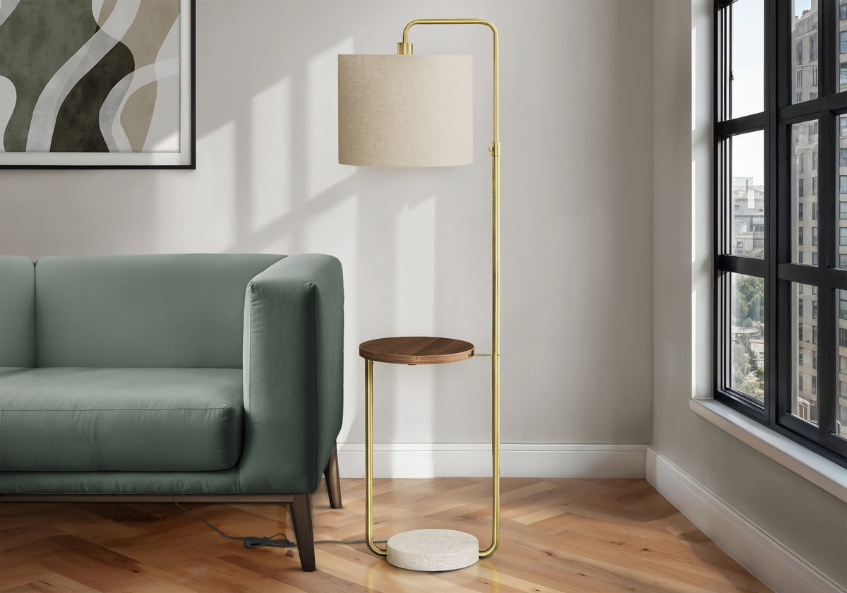 Modern 67" Floor Lamp with USB Port