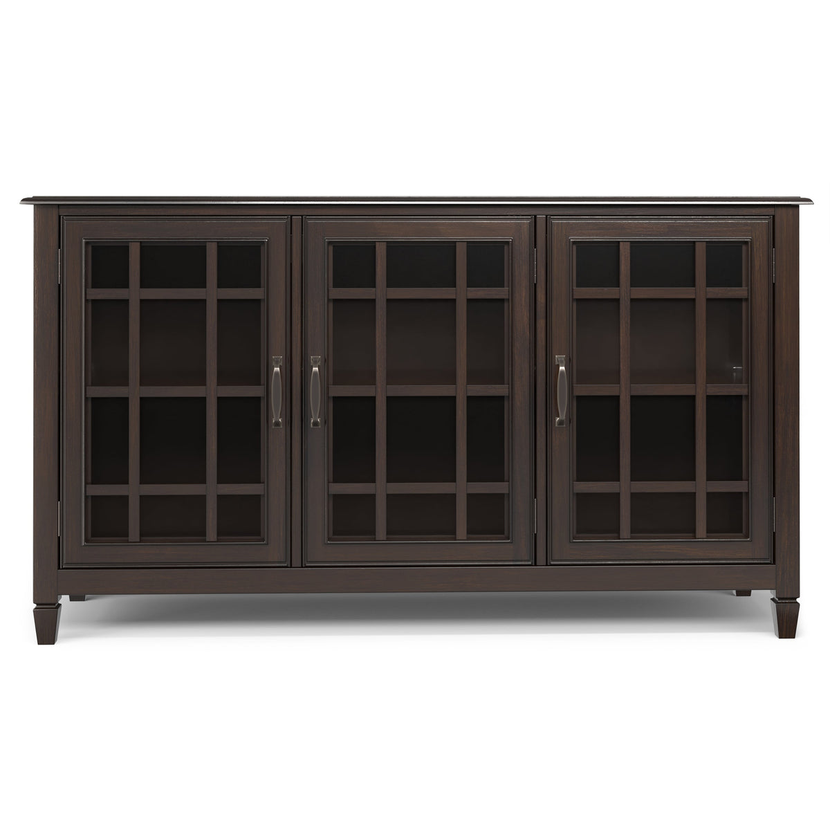 Connaught 60 Inch Wide Solid Wood Storage Cabinet Buffet in Chestnut