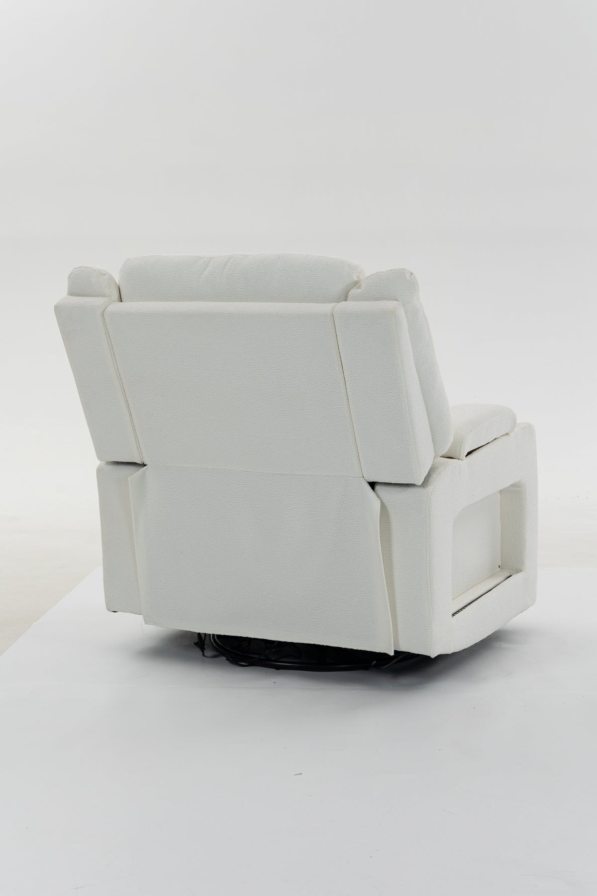 Extra Wide Power Recliner Chair 270° Swivel with Heat Massage