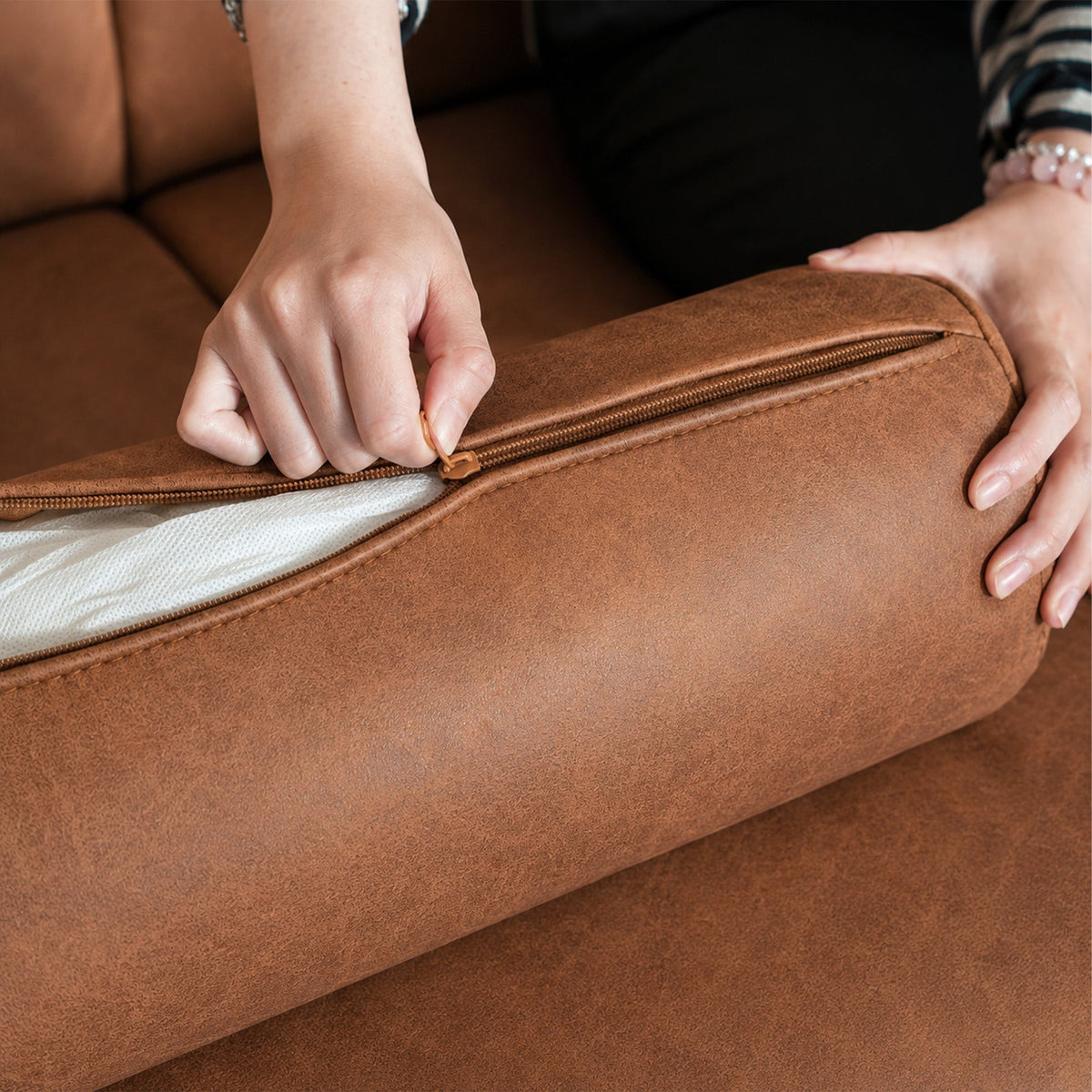 78.5" Bolster Pillow Sofa