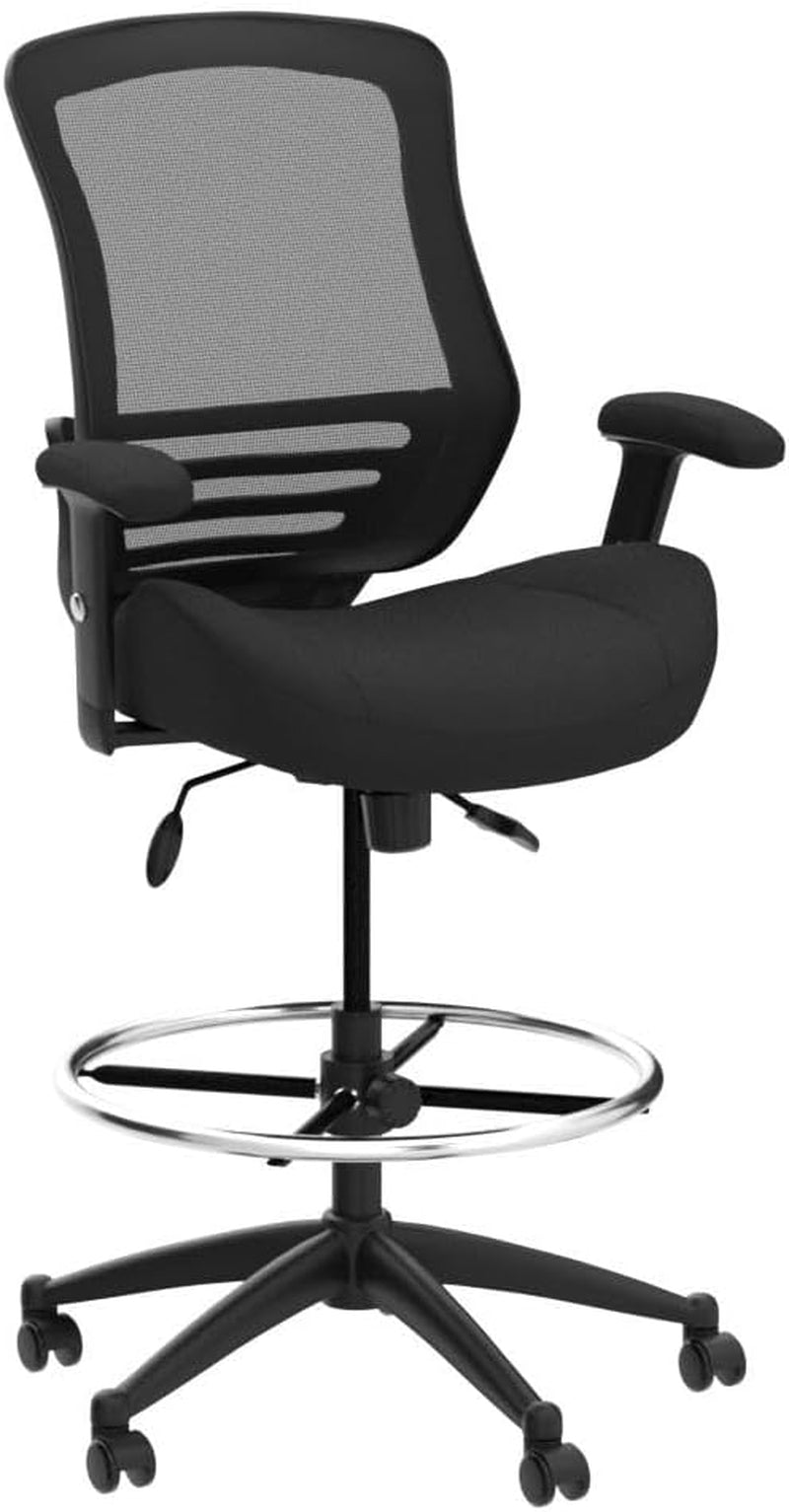 400Lbs Ergonomic Drafting Chair Height Adjustable Foot Ring