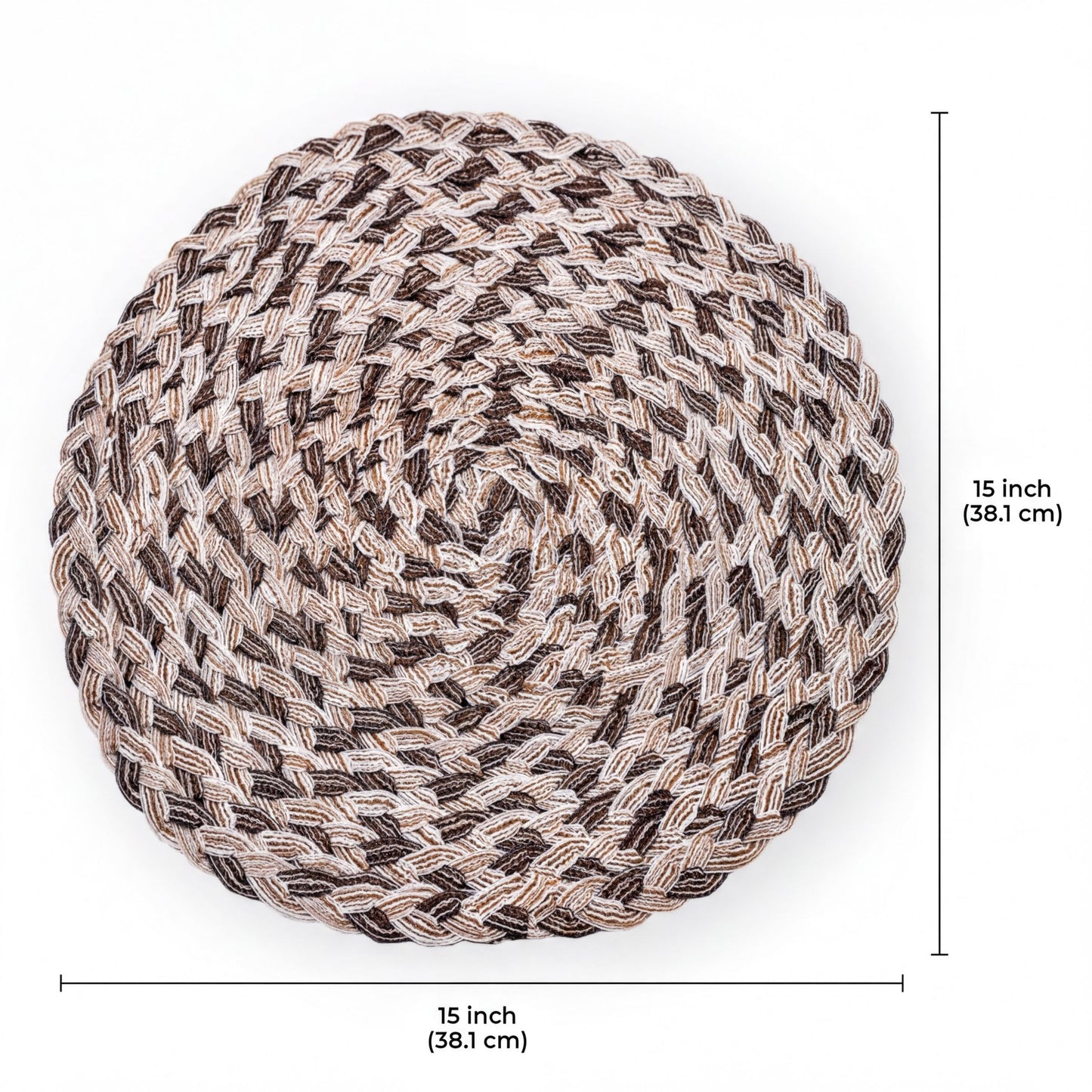 Round PVC Placemats - Set of 6 Non Slip Heat Resistant Table Protectors