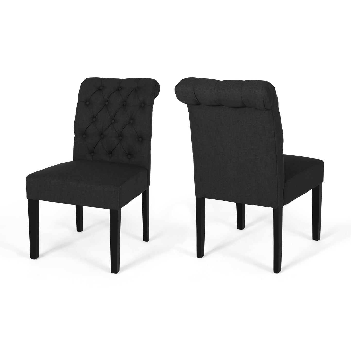 Broxton Tuft Dining Rolltop Chairs (Set of 2)