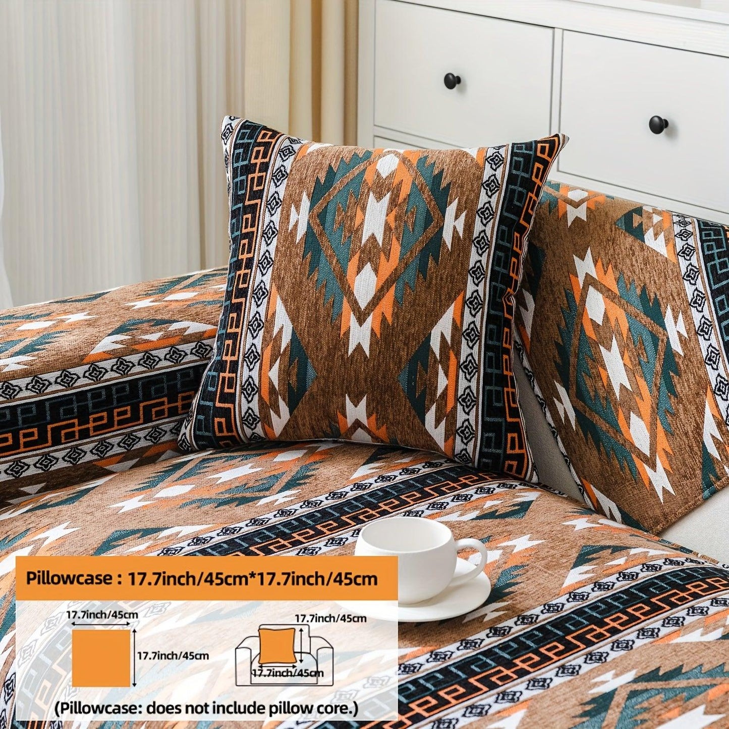 Linen Couch Slipcover | Boho Dog Proof Couch Slipcovers for All-Season