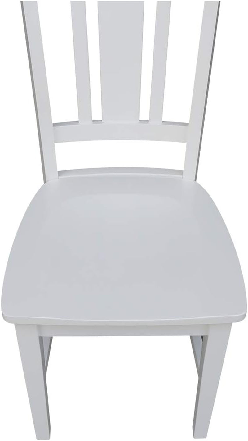 Set of Two White San Remo Splatback Dining Chairs