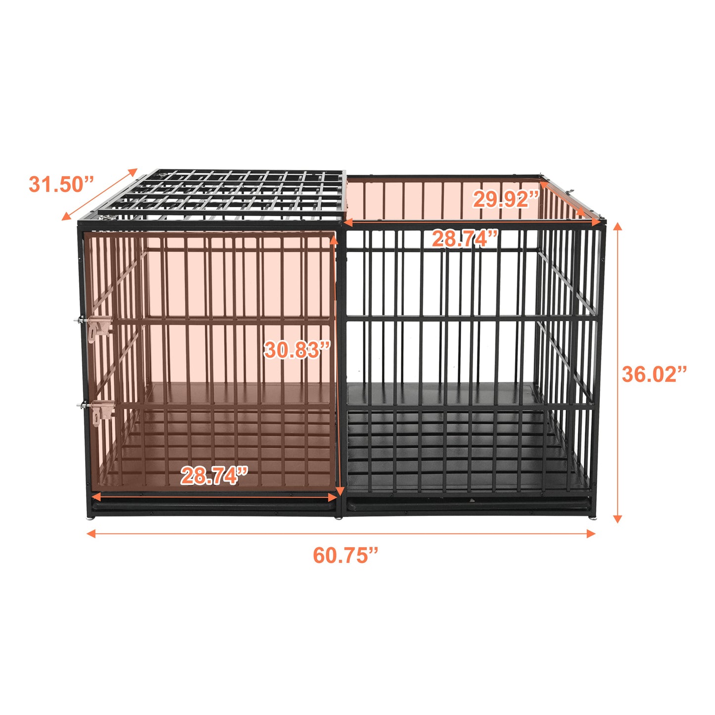 61" Extra Large Heavy Duty Dog Crate