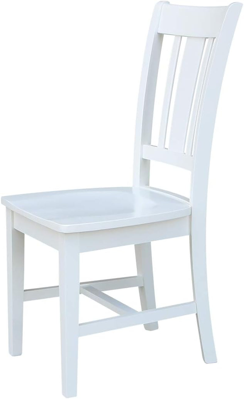 Set of Two White San Remo Splatback Dining Chairs