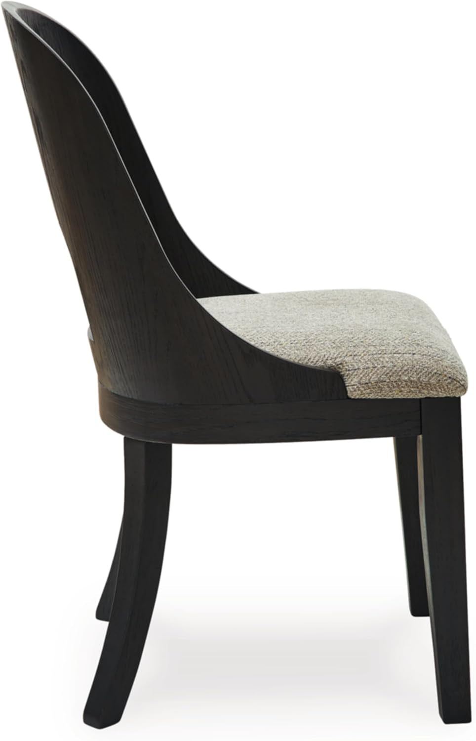 Pair Herringbone Dining Chair Black Gray For Kitchen