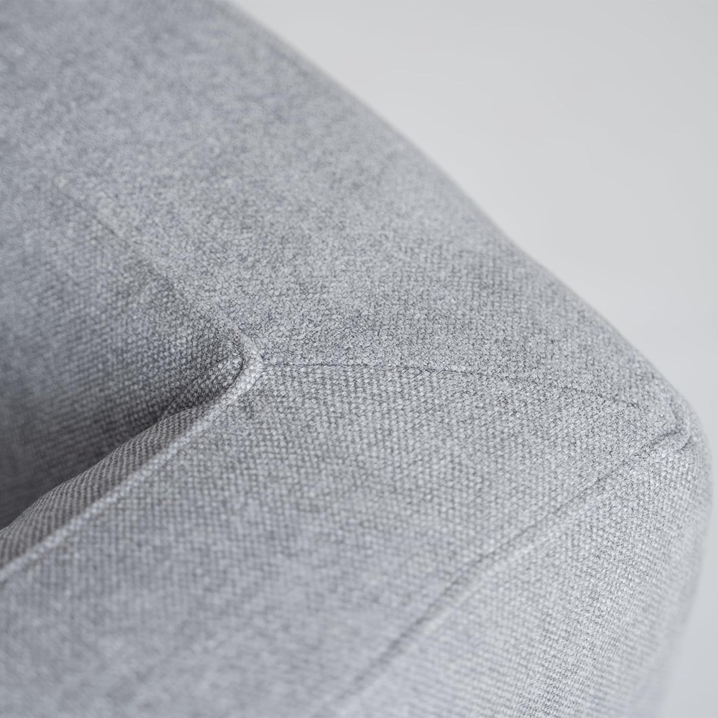 L Shaped Sectional Sofa Convertible In Linen Grey Modern