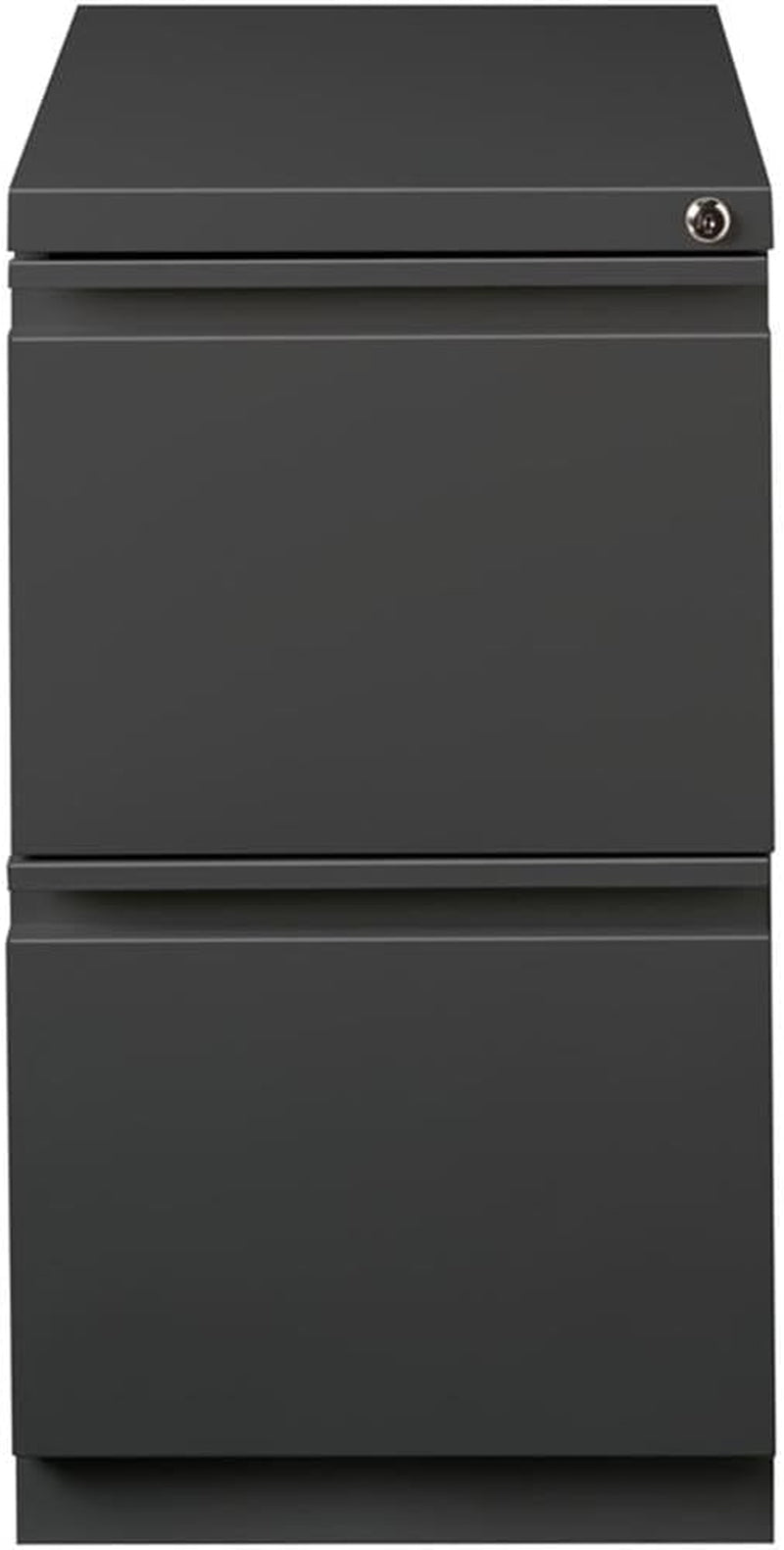 Two Drawer 27.75in Charcoal Metal Filing Cabinet Lockable
