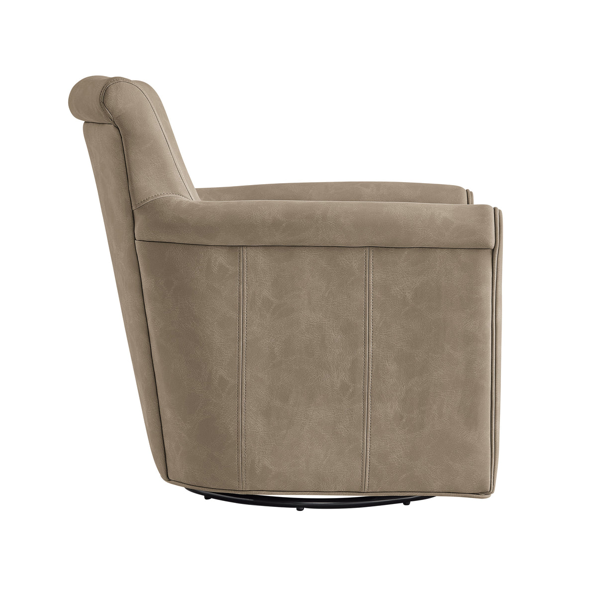 Westly Faux Leather Swivel Accent Chair - Willow