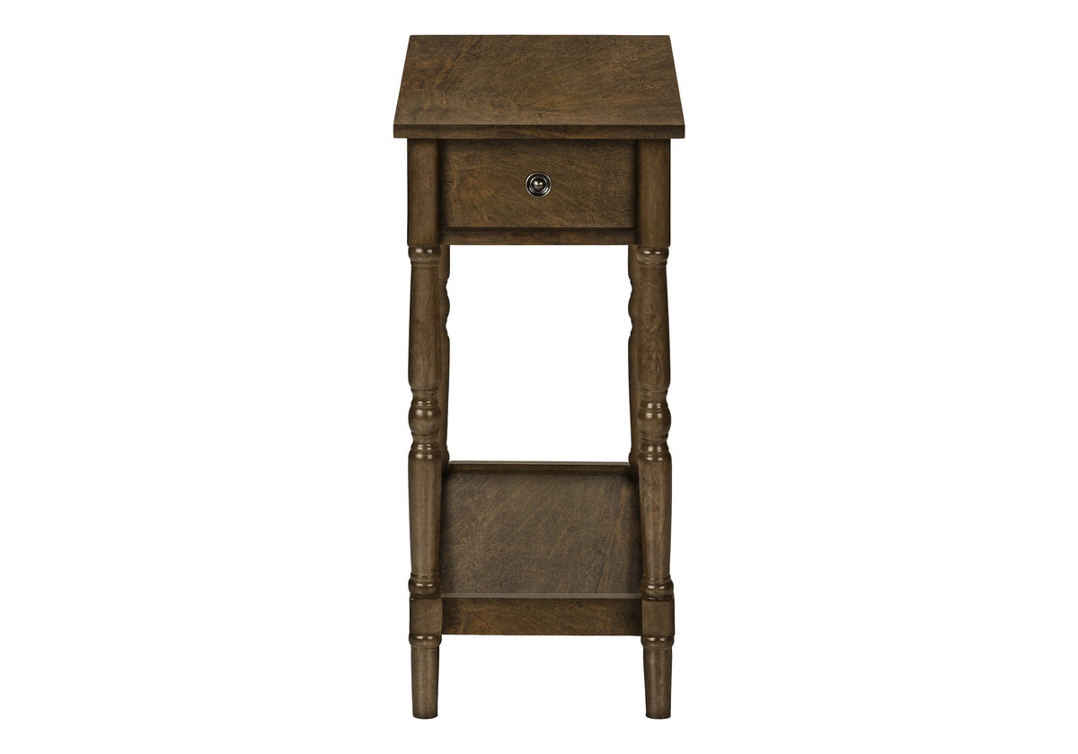2 Tier Accent Table with Storage Drawer
