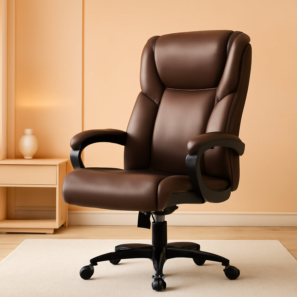 Ergonomic Big And Tall Leather Executive Office Desk Chair