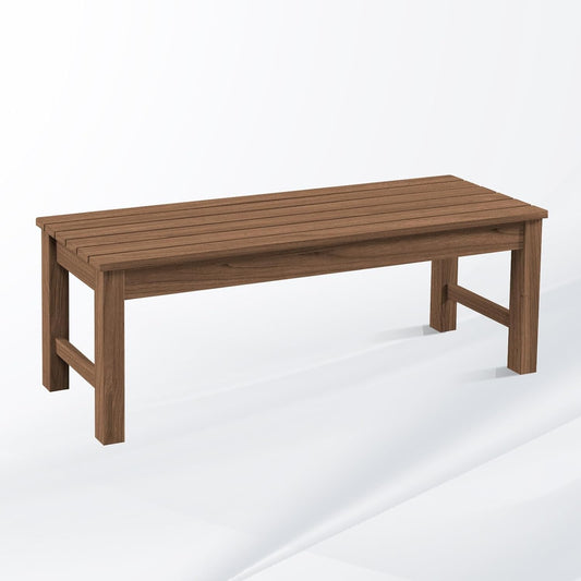 Outdoor Backless Patio Bench for Garden and Porch