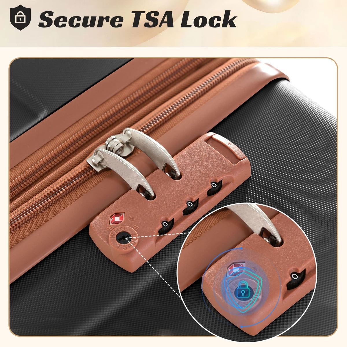24 Inch Lightweight Durable ABS Hardshell Luggage