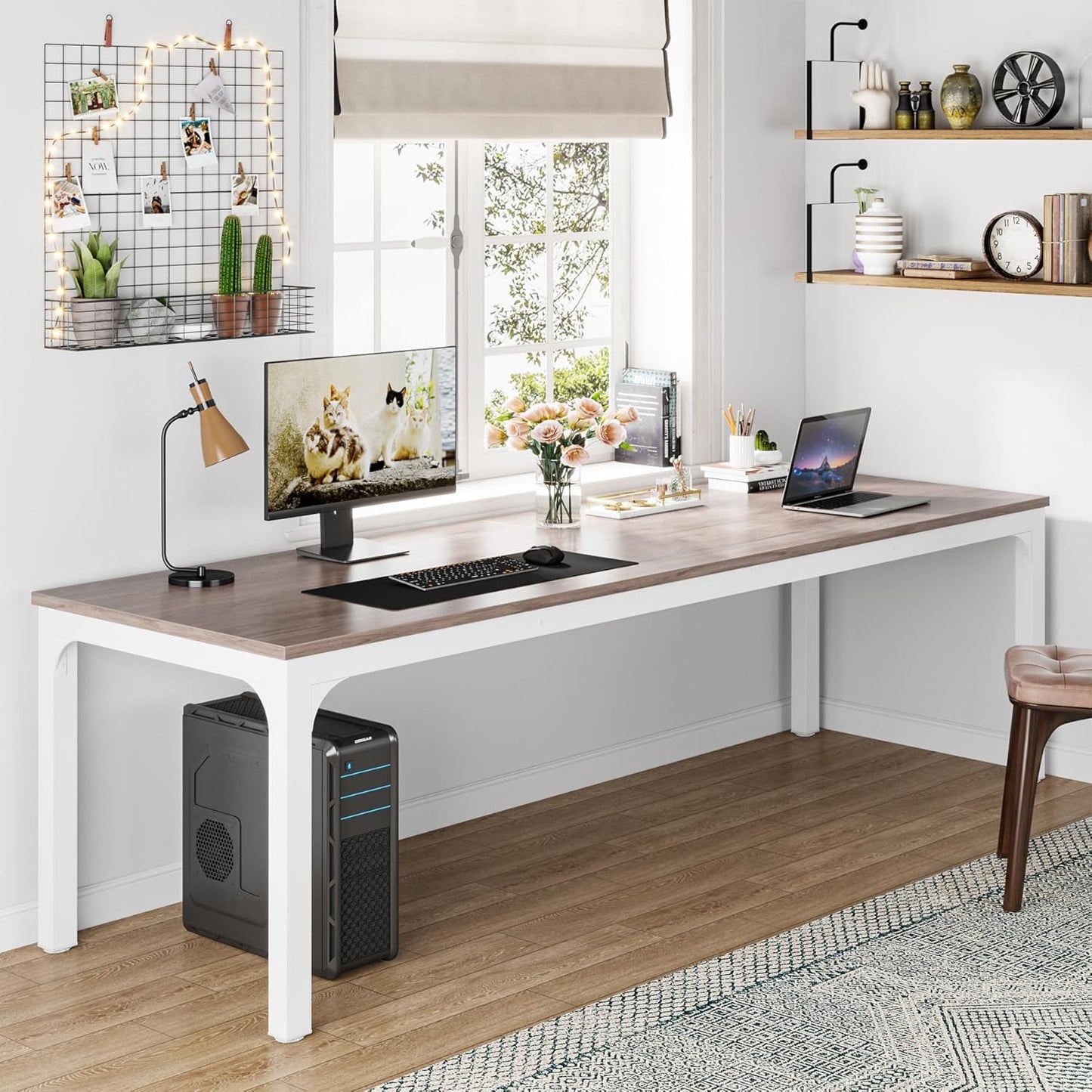 78.7" Extra Long 2-Person Computer Desk