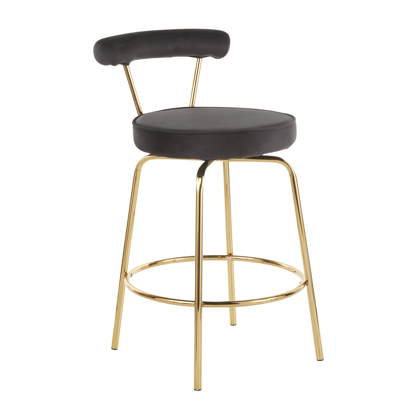 Counter Stool in Velvet