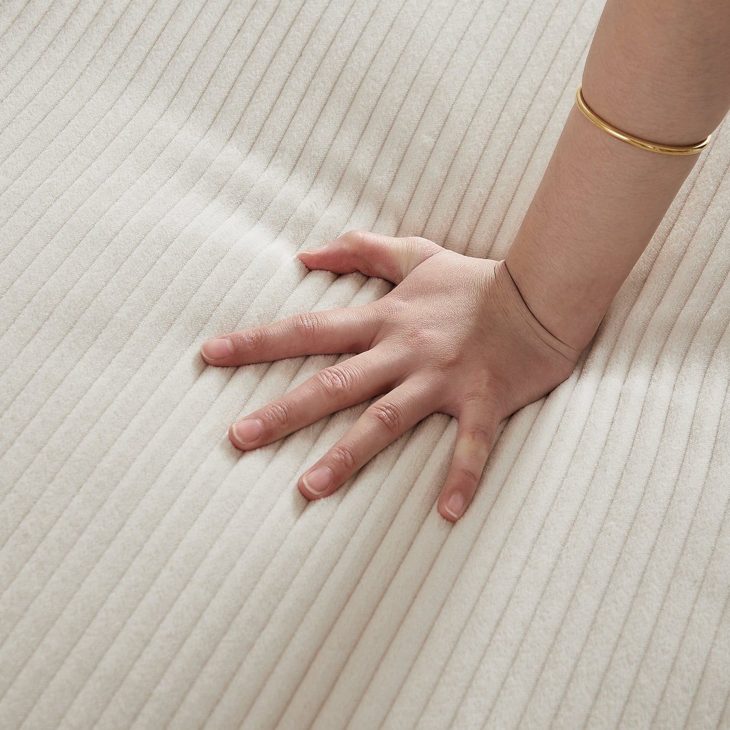 Large Modern Corduroy Sofa