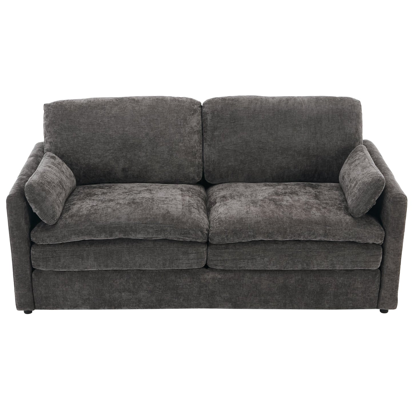 68.1' Cozy Upholstered Loveseat Sofa Oversized Comfy Comfy Cloud Sofa Double Cushion Loveseat Sofa Plush Cushion Sofa Couch for Living Room, Grey