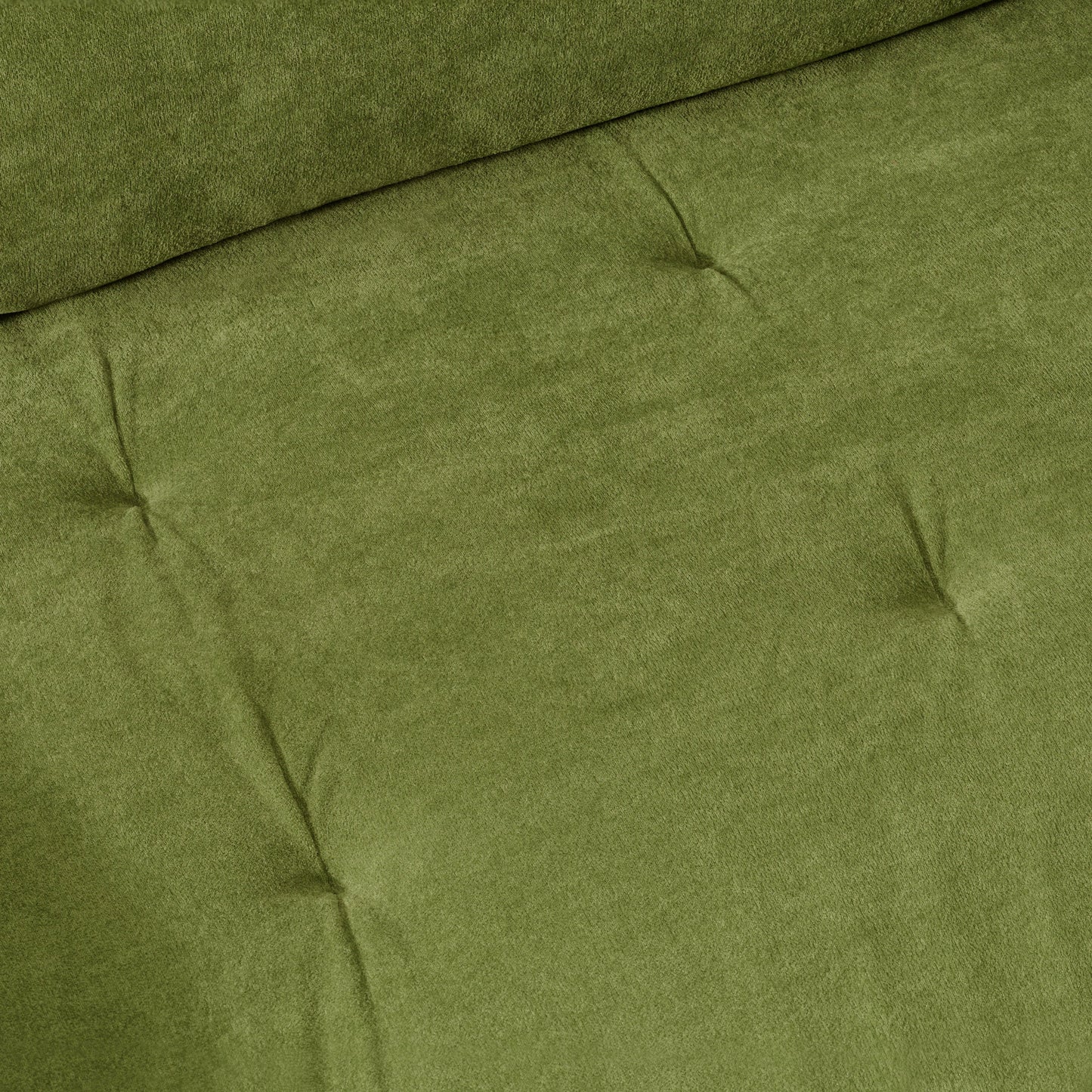 Cloud Velvet Deep Seated Sofa with Pillows, Green, Foam, 103 Inch